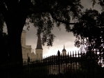Jackson Square at noon - looking very dark and ominous.  Love this shot.